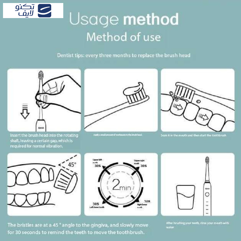 مسواک برقی مدل MD801 مسواک برقی مدل MD801