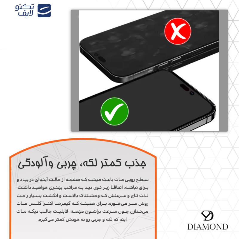 محافظ صفحه نمایش مات دیاموند مدل Tough مناسب برای گوشی موبایل ویوو X80 به همراه محافظ پشت گوشی محافظ صفحه نمایش مات دیاموند مدل Tough مناسب برای گوشی موبایل ویوو X80 به همراه محافظ پشت گوشی