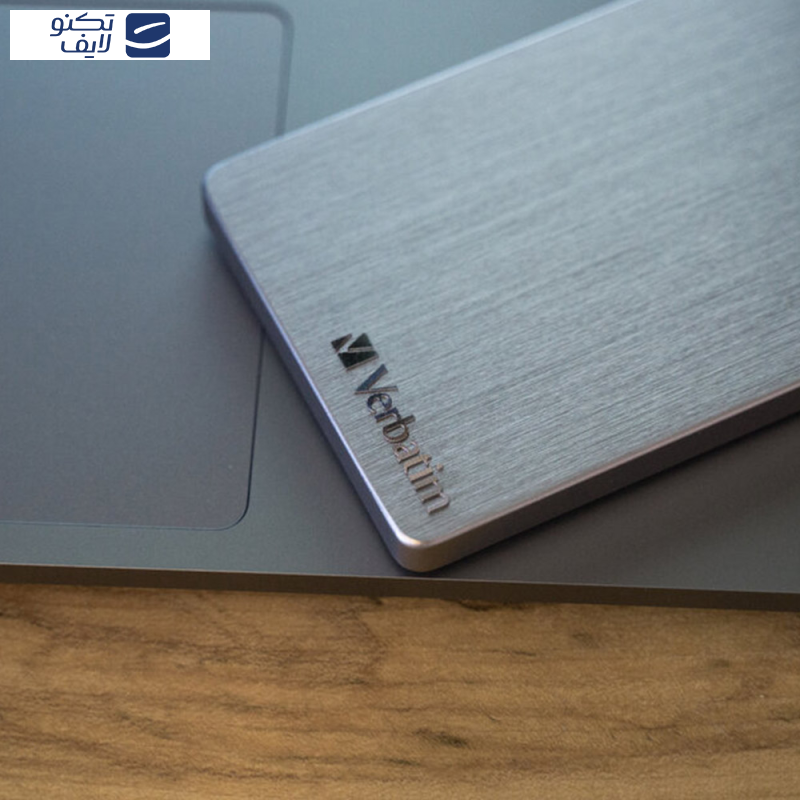 هارد اکسترنال ورباتیم مدل Store n Go ALU Slim ظرفیت دو ترابایت دارای رابط USB Type-A 3.2