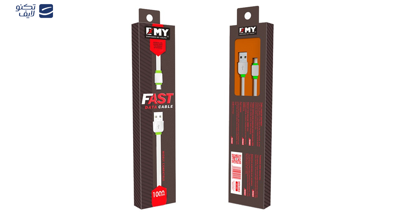 کابل تبدیل USB به Lightning امی مدل MY-445 طول 1 متر کابل تبدیل USB به Lightning امی مدل MY-445 طول 1 متر