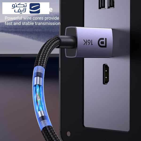 کابل DisplayPort 2.1 Male یوگرین مدل DP118 کد 15383 طول یک متر
