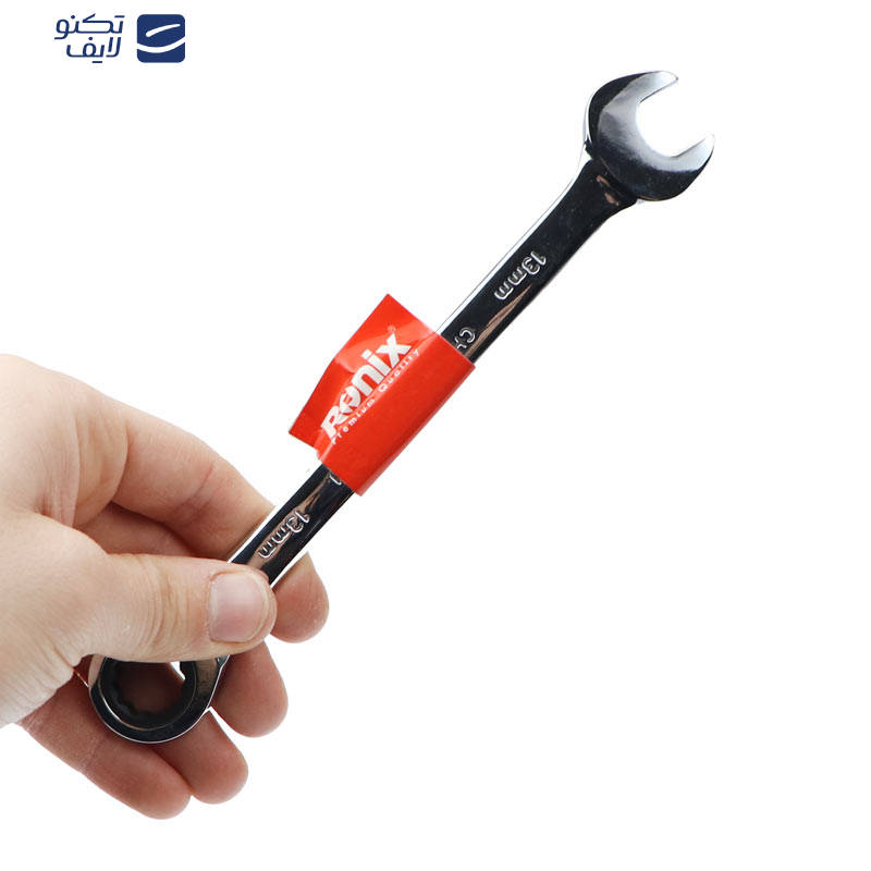 آچار یکسر تخت یک سر جغجغه رونیکس مدل RH-2163 سایز ۱۳ آچار یکسر تخت یک سر جغجغه رونیکس مدل RH-2163 سایز ۱۳