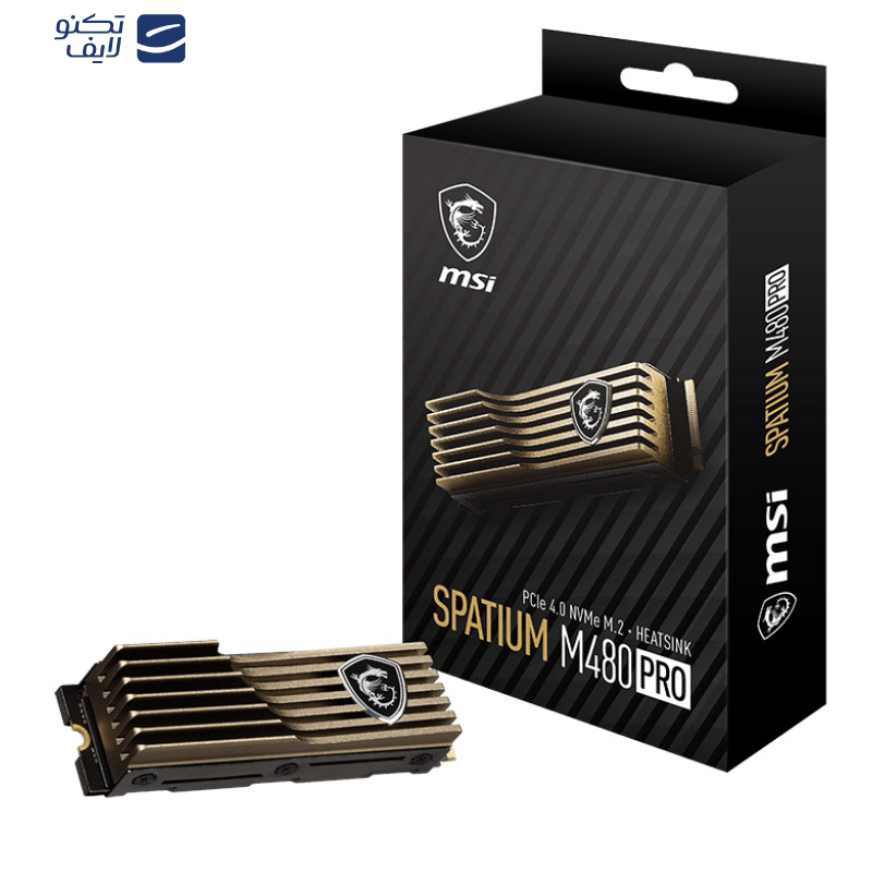 اس اس دی اینترنال ام اس آی مدل SPATIUM M480 PRO PCIe 4.0 NVMe M.2 HS ظرفیت 1 ترابایت
