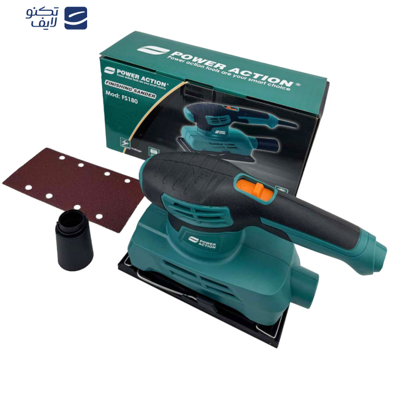 دستگاه سنباده‌زن 180 وات پاور اکشن مدل FS180