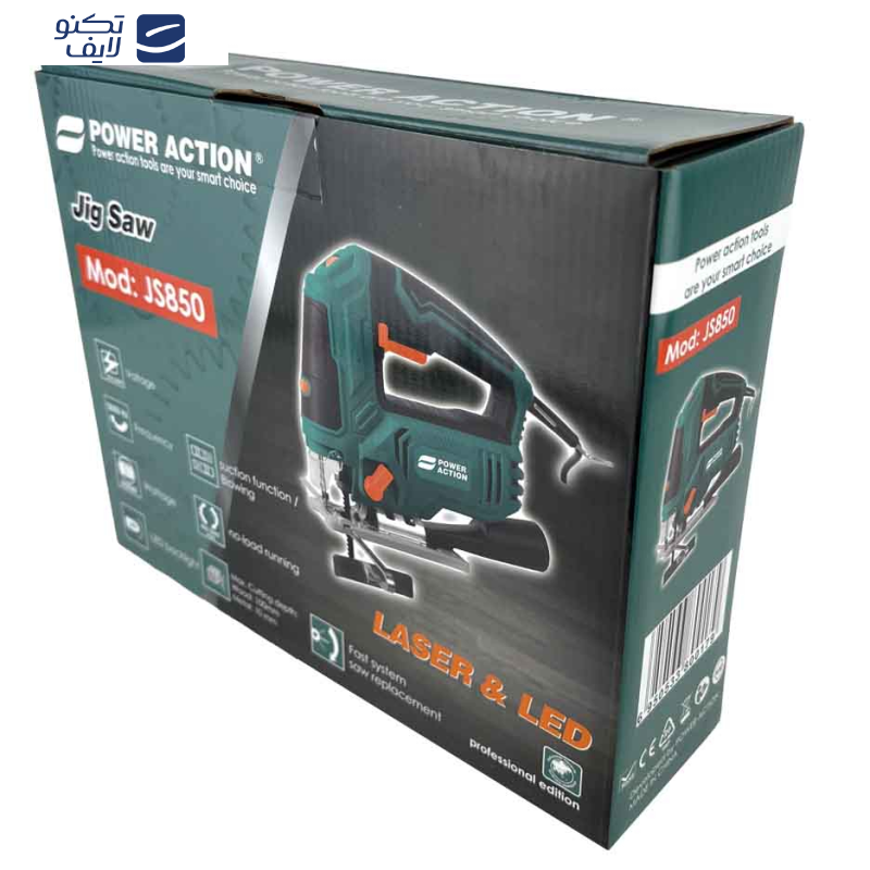 اره عمودبر 850 وات پاور اکشن مدل JS850 لیزری
