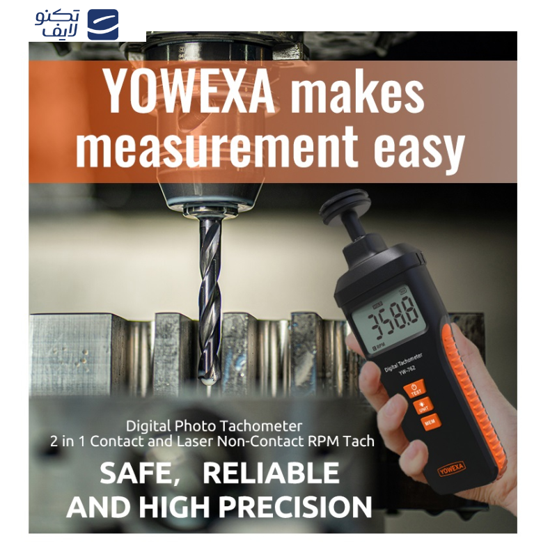 دورسنج لیزری و تماسی یووکسا مدل YW-762 دورسنج لیزری و تماسی یووکسا مدل YW-762