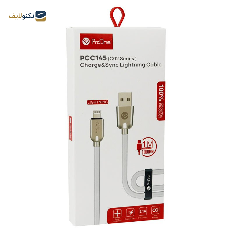 کابل USB به لایتنینگ پرووان سری C02 مدل PCC145 طول ۱ متر کابل USB به لایتنینگ پرووان سری C02 مدل PCC145 طول ۱ متر