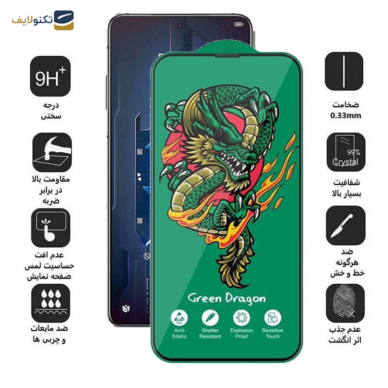 محافظ صفحه نمایش اپیکوی مدل Green Dragon ExplosionProof مناسب برای گوشی موبایل شیائومی Black Shark 5 Pro/ Balck Shark 5/ Black Shark 4 Pro/ Black Shark 4/ Black Shark 3/3S محافظ صفحه نمایش اپیکوی مدل Green Dragon ExplosionProof مناسب برای گوشی موبایل شیائومی Black Shark 5 Pro/ Balck Shark 5/ Black Shark 4 Pro/ Black Shark 4/ Black Shark 3/3S