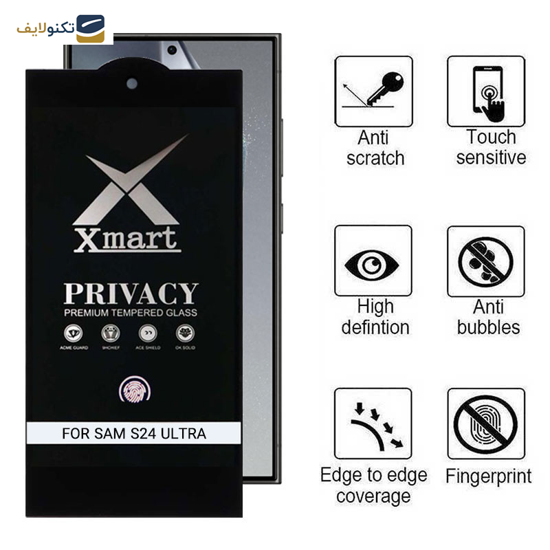 محافظ صفحه نمایش حریم شخصی اپیکوی مدل Xmart-Privacy Premium مناسب برای گوشی موبایل سامسونگ Galaxy S24 Ultra محافظ صفحه نمایش حریم شخصی اپیکوی مدل Xmart-Privacy Premium مناسب برای گوشی موبایل سامسونگ Galaxy S24 Ultra