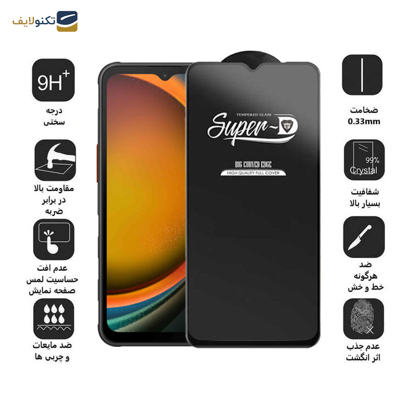 محافظ صفحه نمایش اپیکوی مدل Super 5D مناسب برای گوشی موبایل سامسونگ Galaxy A14 4G/5G /Xcover7 محافظ صفحه نمایش اپیکوی مدل Super 5D مناسب برای گوشی موبایل سامسونگ Galaxy A14 4G/5G /Xcover7