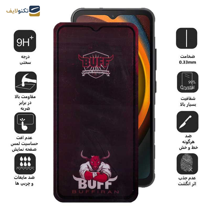 محافظ صفحه نمایش بوف مدل Muscle-Bull مناسب برای گوشی موبایل سامسونگ Galaxy Xcover7/ A14 4G/5G محافظ صفحه نمایش بوف مدل Muscle-Bull مناسب برای گوشی موبایل سامسونگ Galaxy Xcover7/ A14 4G/5G