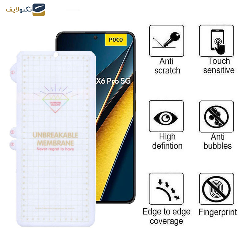 محافظ صفحه نمایش اپیکوی مدل Hydrogel مناسب برای گوشی موبایل شیائومی Poco X6 Pro/ X6 / M6 Pro / Mi 12 Pro محافظ صفحه نمایش اپیکوی مدل Hydrogel مناسب برای گوشی موبایل شیائومی Poco X6 Pro/ X6 / M6 Pro / Mi 12 Pro