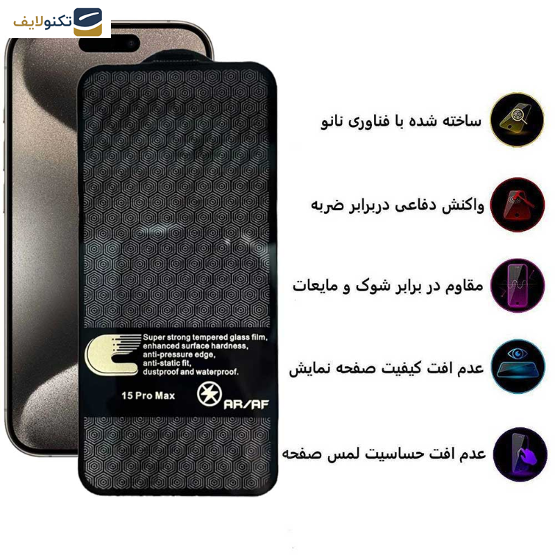 محافظ صفحه نمایش اپیکوی مدل Anti-Pressure مناسب برای گوشی موبایل اپل iPhone 15 Pro Max محافظ صفحه نمایش اپیکوی مدل Anti-Pressure مناسب برای گوشی موبایل اپل iPhone 15 Pro Max