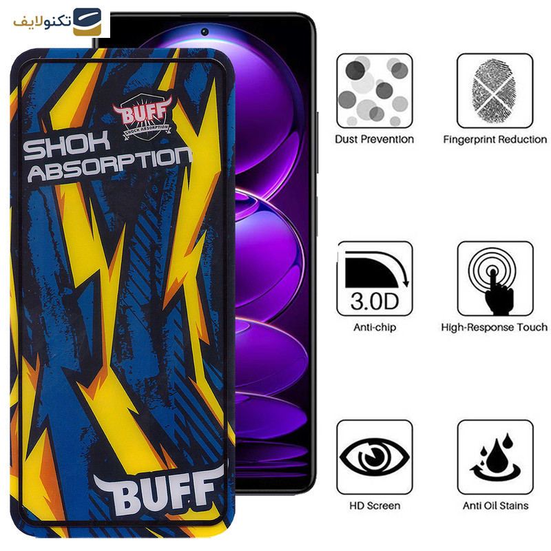 محافظ صفحه نمایش بوف مدل Shock-Shock مناسب برای گوشی موبایل شیائومی Redmi Note 12 Discovery/Note 12 Explorer/Note 12 Pro Speed