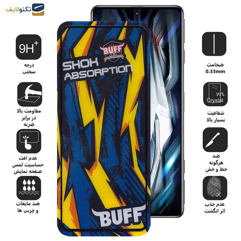 محافظ صفحه نمایش بوف مدل Shock-Shock-G مناسب برای گوشی موبایل Redmi K50 Gaming / K50 Ultra / K50 Pro / K50i / K50 محافظ صفحه نمایش بوف مدل Shock-Shock-G مناسب برای گوشی موبایل Redmi K50 Gaming / K50 Ultra / K50 Pro / K50i / K50