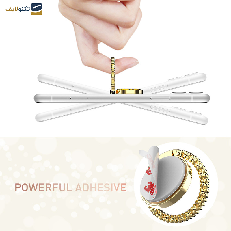 پایه نگهدارنده گوشی موبایل آها استایل مدل st11-Gold پایه نگهدارنده گوشی موبایل آها استایل مدل st11-Gold