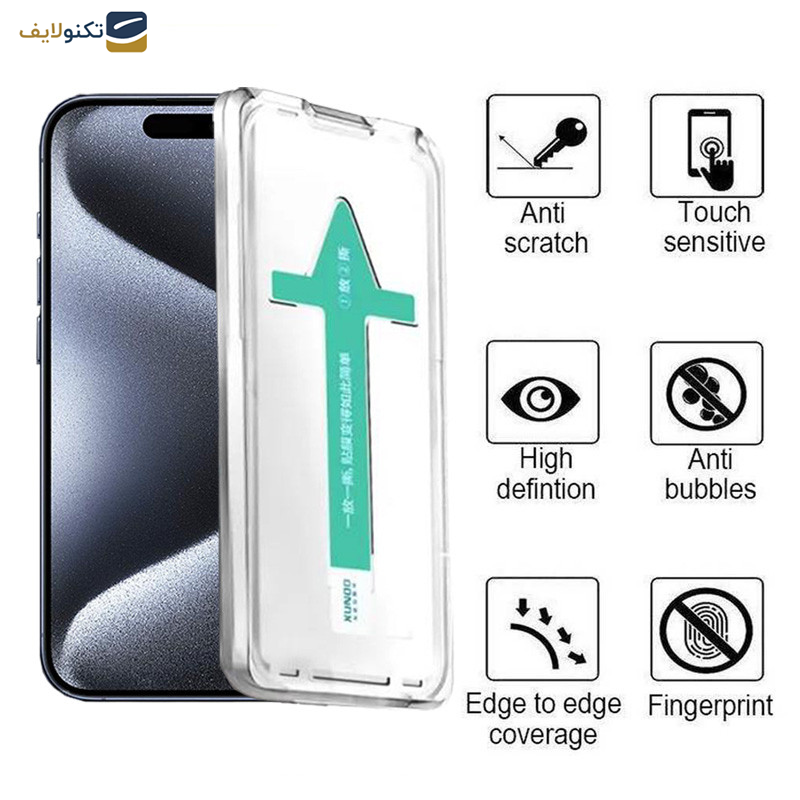 محافظ صفحه نمایش اپیکوی مدل Xundd Axe Easy install مناسب برای گوشی موبایل اپل iPhone 15 Pro محافظ صفحه نمایش اپیکوی مدل Xundd Axe Easy install مناسب برای گوشی موبایل اپل iPhone 15 Pro