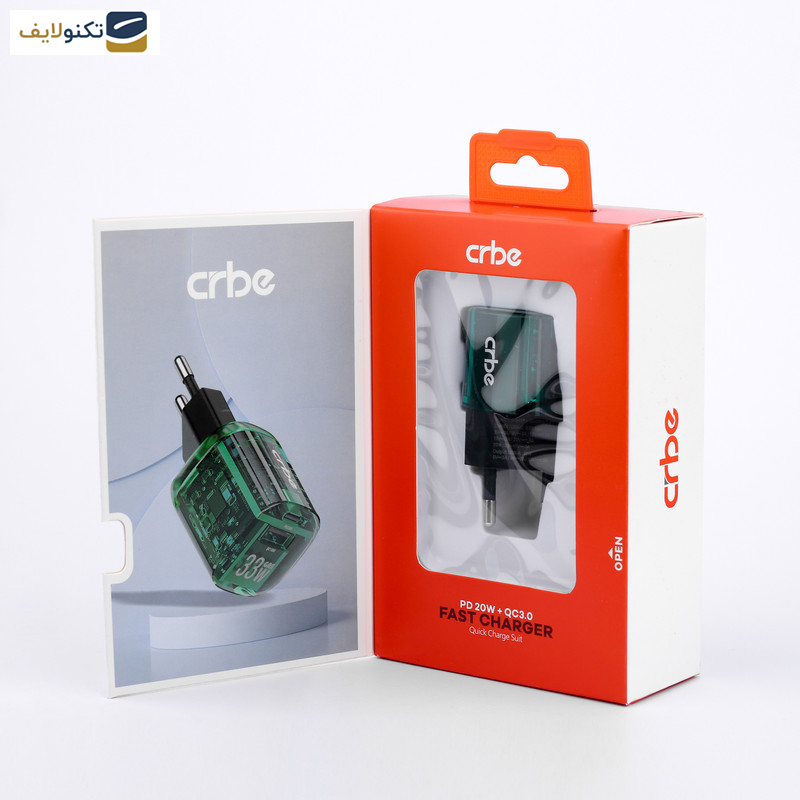 شارژر دیواری 33 وات کربی مدل CR-R102 GaN شارژر دیواری 33 وات کربی مدل CR-R102 GaN