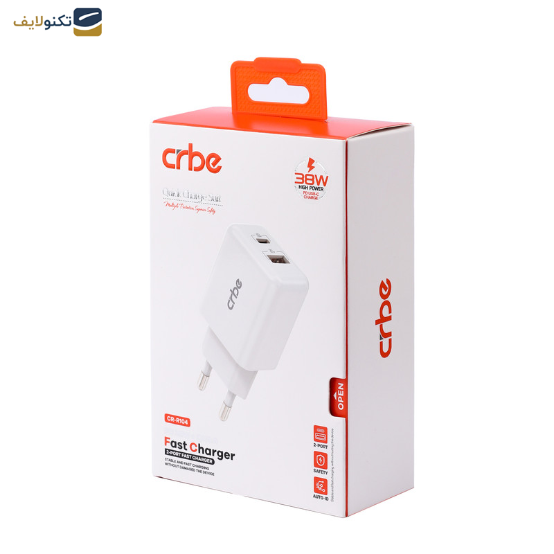 شارژر دیواری 38 وات کربی مدل CR-R104 شارژر دیواری 38 وات کربی مدل CR-R104