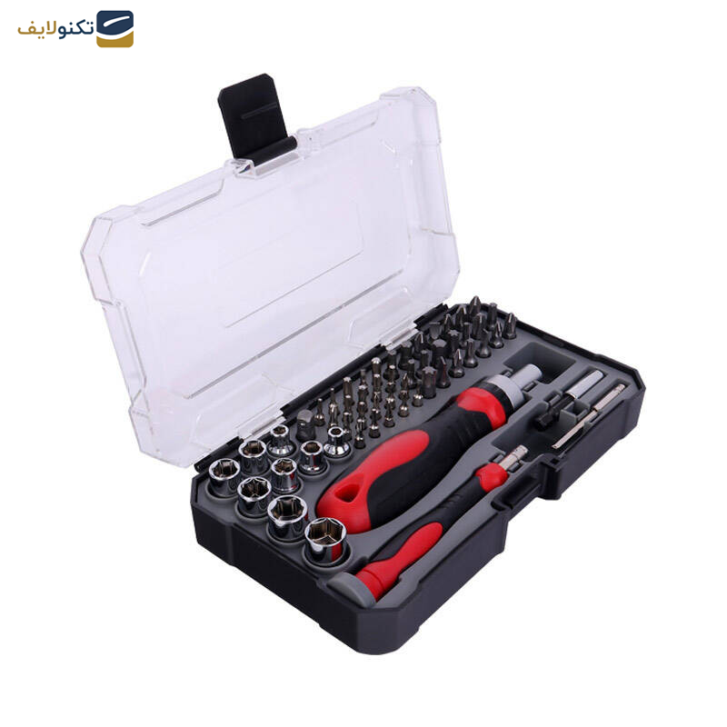 مجموعه 55 عددی سری پیچ گوشتی و سری بکس رونیکس مدل HR-2717  مجموعه 55 عددی سری پیچ گوشتی و سری بکس رونیکس مدل HR-2717