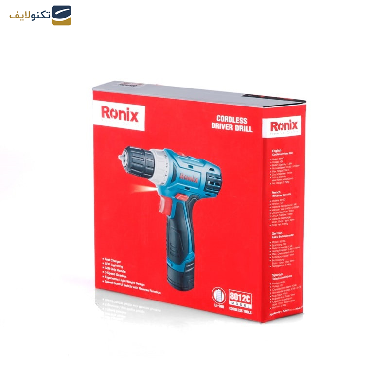 دریل پیچ گوشتی رونیکس مدل ROX-8012C دریل پیچ گوشتی رونیکس مدل ROX-8012C