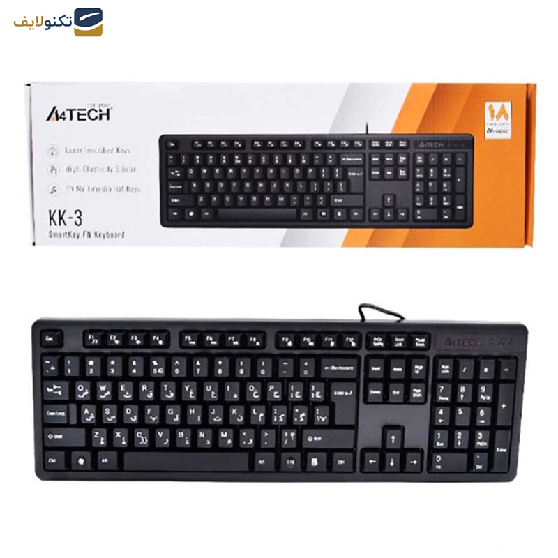 کیبورد ای فورتک مدل KK-3 کیبورد ای فورتک مدل KK-3
