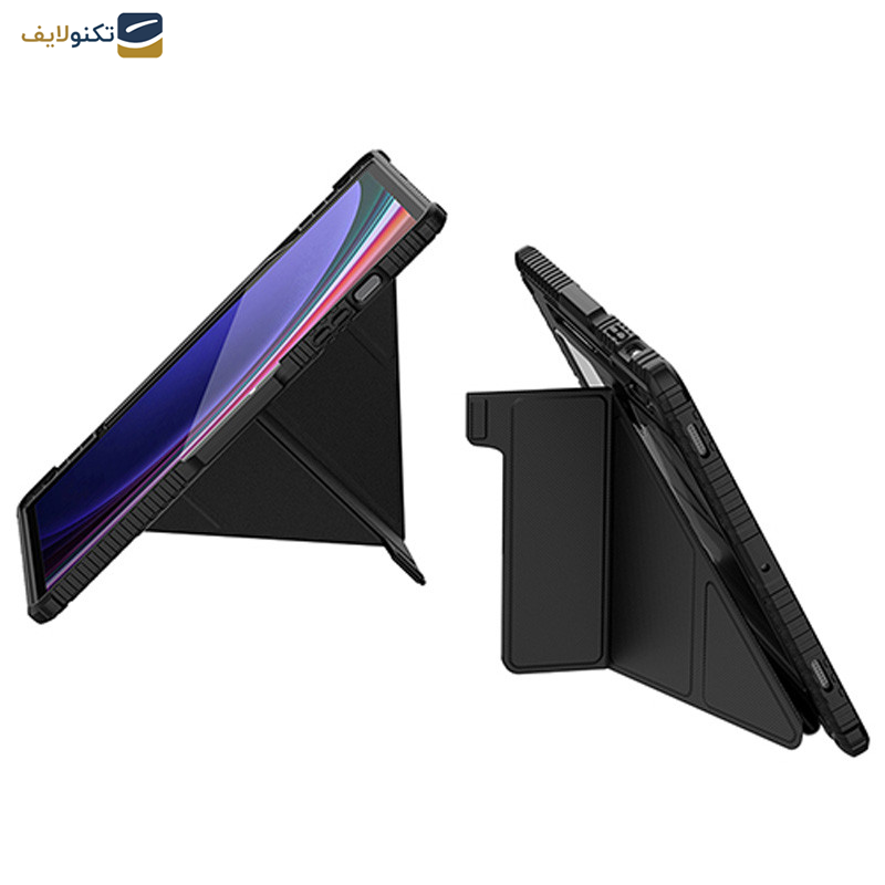 کیف کلاسوری نیلکین مدل Camshield Bumper Flip Folding مناسب برای تبلت سامسونگ Galaxy Tab S9 Plus کیف کلاسوری نیلکین مدل Camshield Bumper Flip Folding مناسب برای تبلت سامسونگ Galaxy Tab S9 Plus