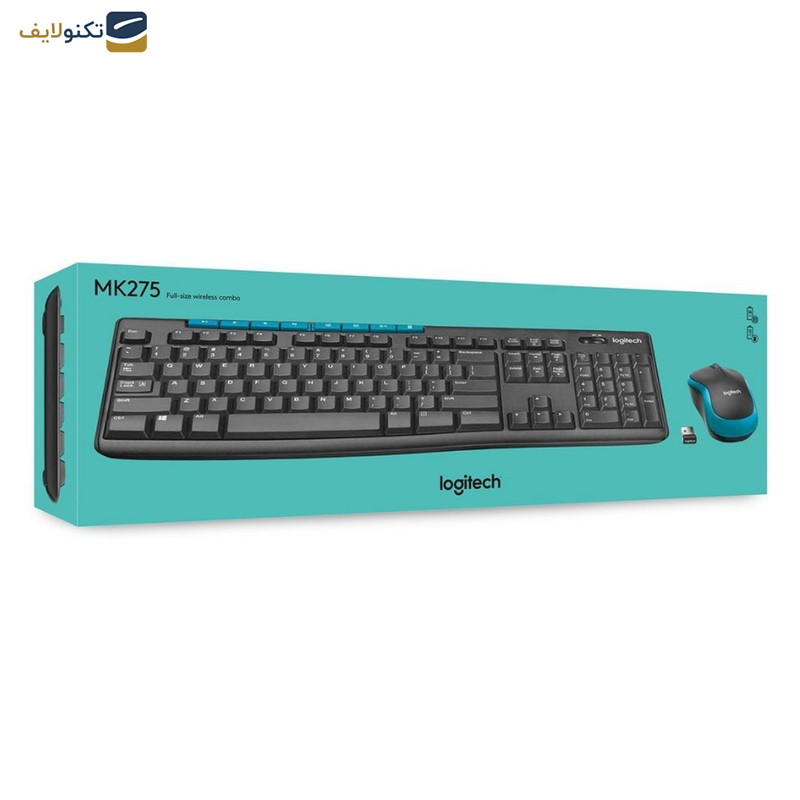 کیبورد و ماوس بی سیم لاجیتک مدل MK275 کیبورد و ماوس بی سیم لاجیتک مدل MK275