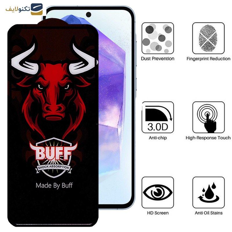 محافظ صفحه نمایش سرامیکی بوف مدل Ceramic Pro-G مناسب برای گوشی موبایل سامسونگ  Galaxy A55 / A35 محافظ صفحه نمایش سرامیکی بوف مدل Ceramic Pro-G مناسب برای گوشی موبایل سامسونگ  Galaxy A55 / A35