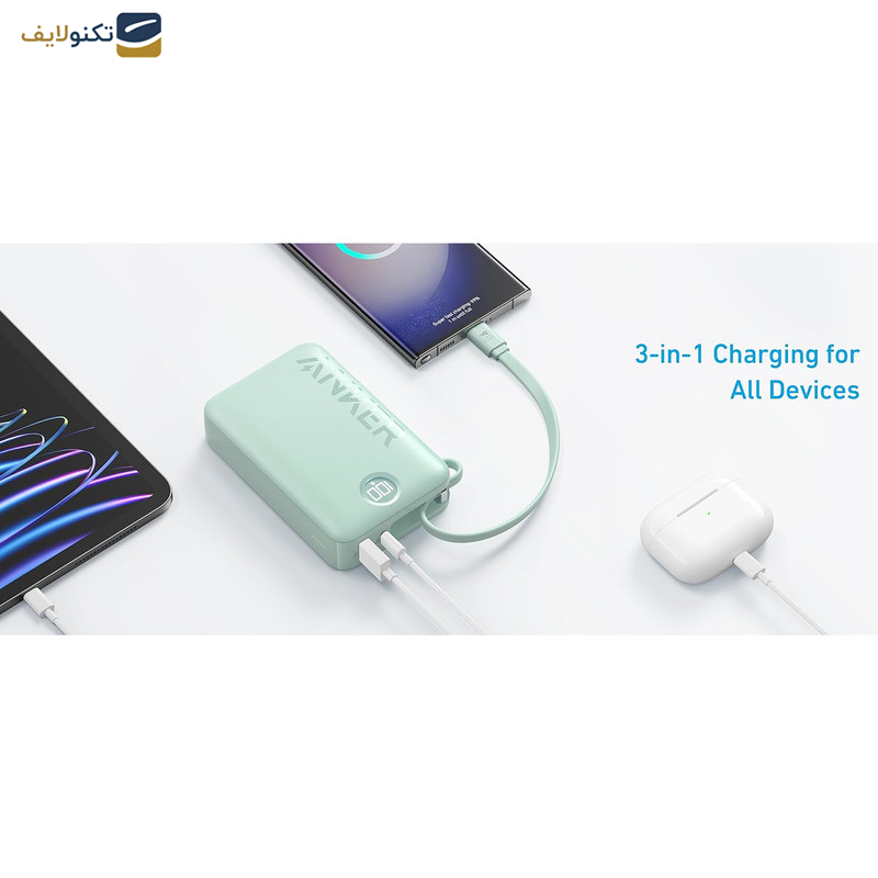 پاوربانک انکر مدل A1647H11 ظرفیت 20000 میلی آمپر ساعت پاوربانک انکر مدل A1647H11 ظرفیت 20000 میلی آمپر ساعت