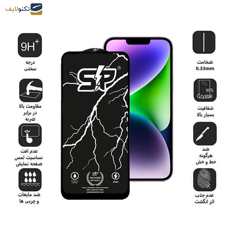 محافظ صفحه نمایش اپیکوی مدل SP Factory مناسب برای گوشی موبایل اپل iPhone 13 pro Max/ 14 Plus محافظ صفحه نمایش اپیکوی مدل SP Factory مناسب برای گوشی موبایل اپل iPhone 13 pro Max/ 14 Plus