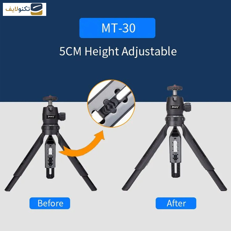 سه پایه دوربین جی ماری مدل MT-30 سه پایه دوربین جی ماری مدل MT-30