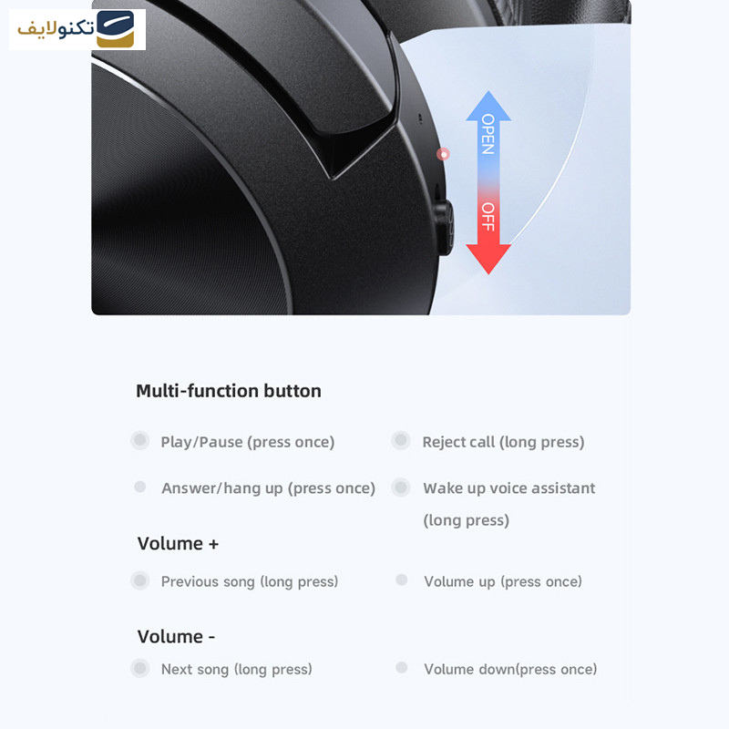 هدفون بلوتوثی یوسمز مدل YH21 هدفون بلوتوثی یوسمز مدل YH21