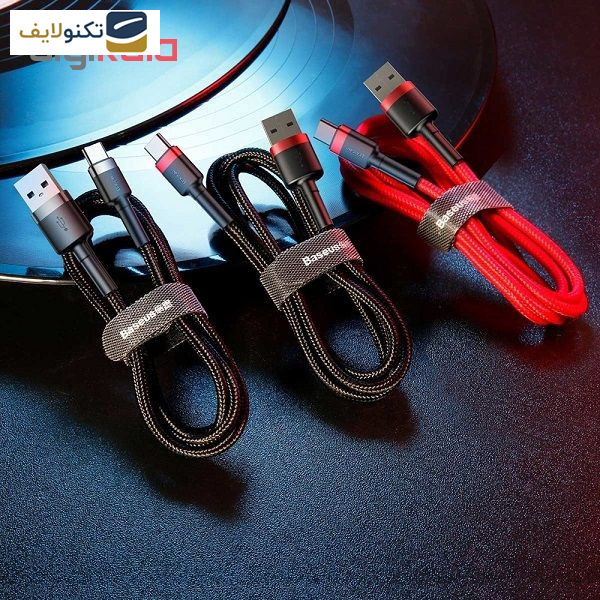 کابل تبدیل USB به USB-C باسئوس مدل CATKLF-CG1 Cafule طول 2 متر کابل تبدیل USB به USB-C باسئوس مدل CATKLF-CG1 Cafule طول 2 متر