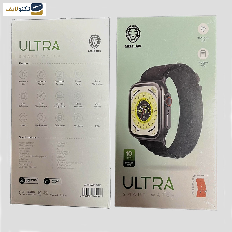 ساعت هوشمند گرین لاین مدل ULTRA GNULSW49BKBK ساعت هوشمند گرین لاین مدل ULTRA GNULSW49BKBK
