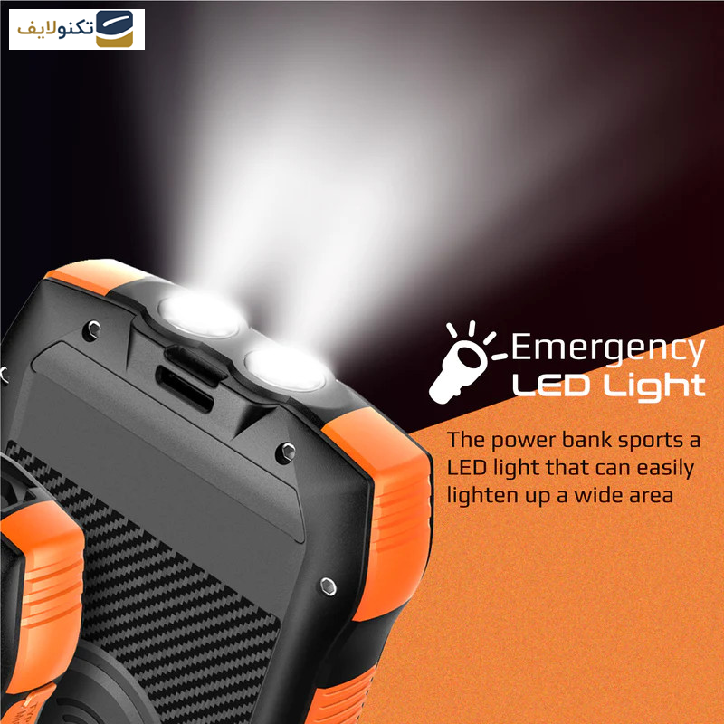 پاوربانک خورشیدی پرومیت مدل SOLARTANK-20PDQI به ظرفیت 20000 میلی آمپر ساعت پاوربانک خورشیدی پرومیت مدل SOLARTANK-20PDQI به ظرفیت 20000 میلی آمپر ساعت