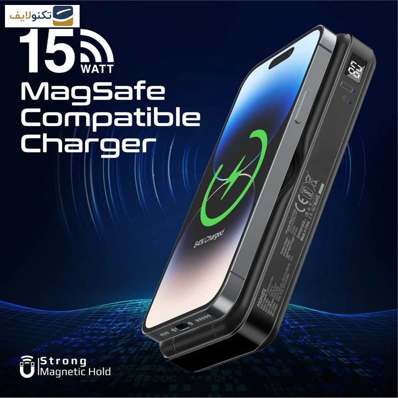 پاوربانک پرومیت مدل POWERPACK-FOLD به ظرفیت 10000 میلی آمپرساعت پاوربانک پرومیت مدل POWERPACK-FOLD به ظرفیت 10000 میلی آمپرساعت