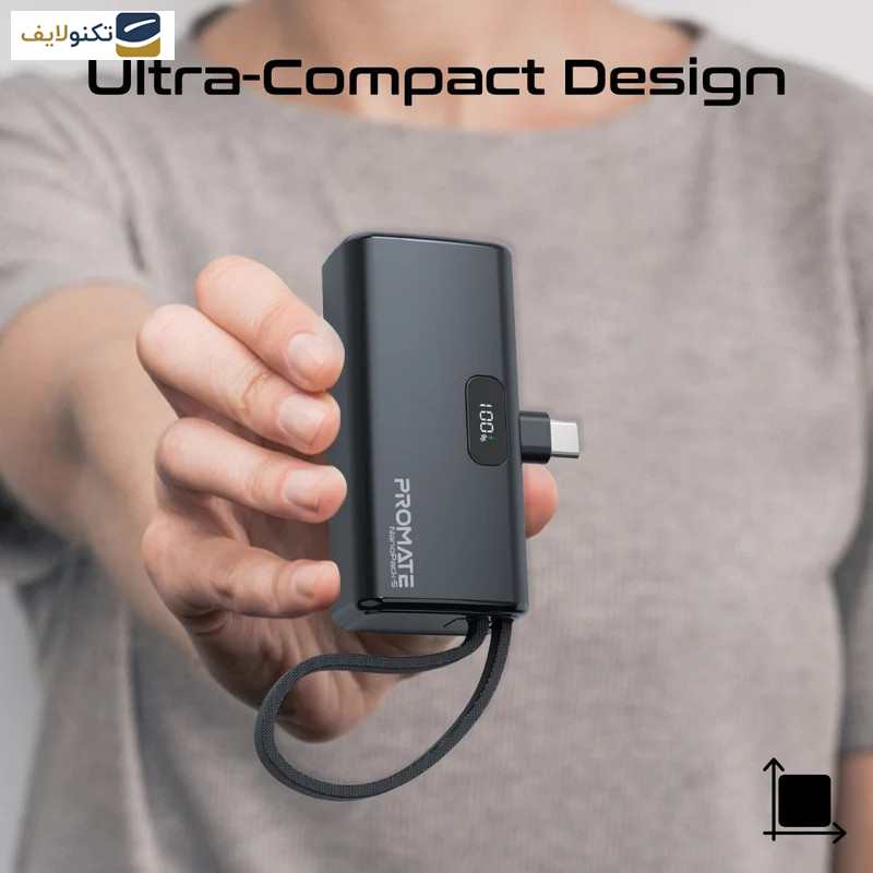 پاوربانک پرومیت مدل NANOPACK-5.BLK ظرفیت 5000 میلیآمپرساعت پاوربانک پرومیت مدل NANOPACK-5.BLK ظرفیت 5000 میلیآمپرساعت