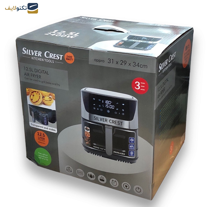 سرخ کن بدون روغن سیلورکرست مدل 12/5 سرخ کن بدون روغن سیلورکرست مدل 12/5