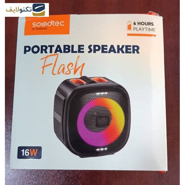 اسپیکر بلوتوثی قابل حمل پرودو مدل Soundtec Flash RGB Portable Bluetooth 16W STRGBS اسپیکر بلوتوثی قابل حمل پرودو مدل Soundtec Flash RGB Portable Bluetooth 16W STRGBS