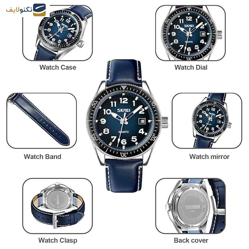ساعت مچی عقربهای مردانه اسکمی مدل 9232 ساعت مچی عقربهای مردانه اسکمی مدل 9232