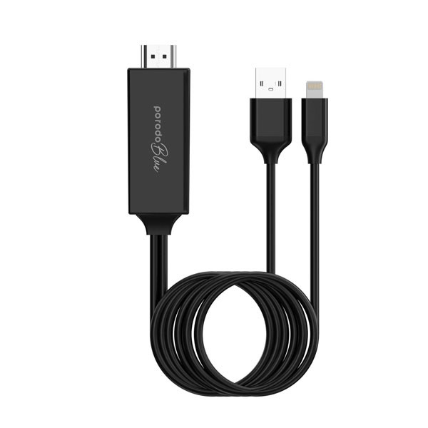 کابل تبدیل HDMI به USB / لایتنینگ پرودو مدل   4K  ABHDL2 طول 2 متر