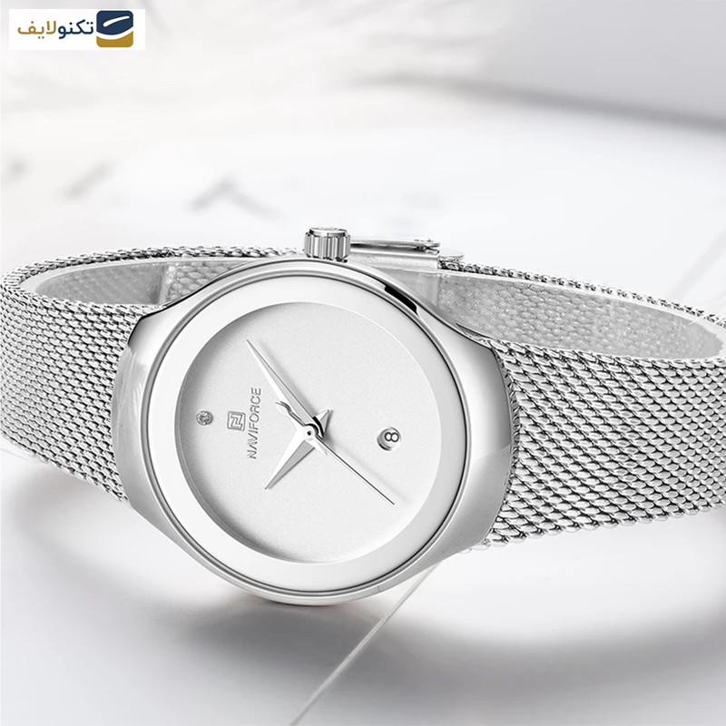 ساعت مچی عقربه ای زنانه نیوی فورس مدل NF5004-S-W ساعت مچی عقربه ای زنانه نیوی فورس مدل NF5004-S-W