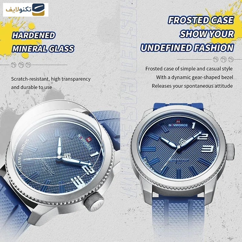 ساعت مچی عقربهای مردانه نیوی فورس مدل NF9202SWBE ساعت مچی عقربهای مردانه نیوی فورس مدل NF9202SWBE