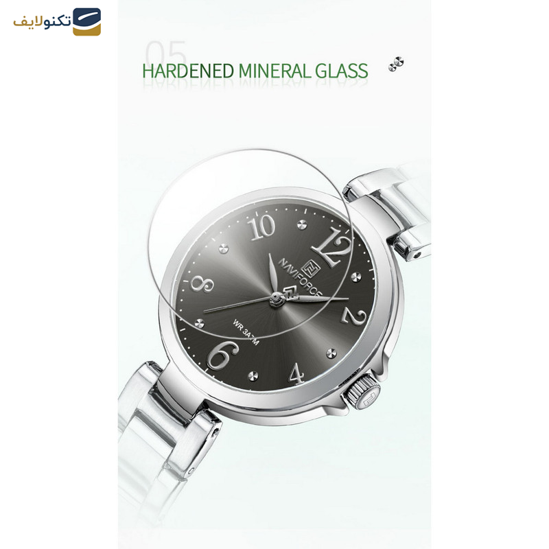 ساعت مچی عقربه ای زنانه نیوی فورس مدل NF5031 BSS ساعت مچی عقربه ای زنانه نیوی فورس مدل NF5031 BSS