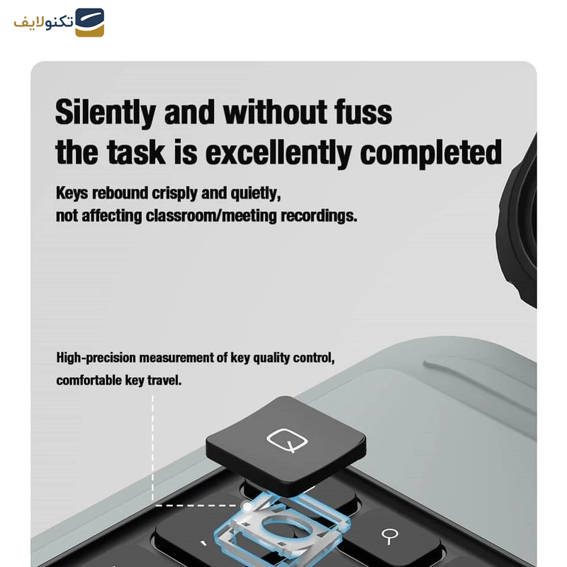 کیف کلاسوری کیبورد دار نیلکین مدل Bumper Go Keyboard مناسب برای تبلت اپل iPad Pro 13 2024   کیف کلاسوری کیبورد دار نیلکین مدل Bumper Go Keyboard مناسب برای تبلت اپل iPad Pro 13 2024