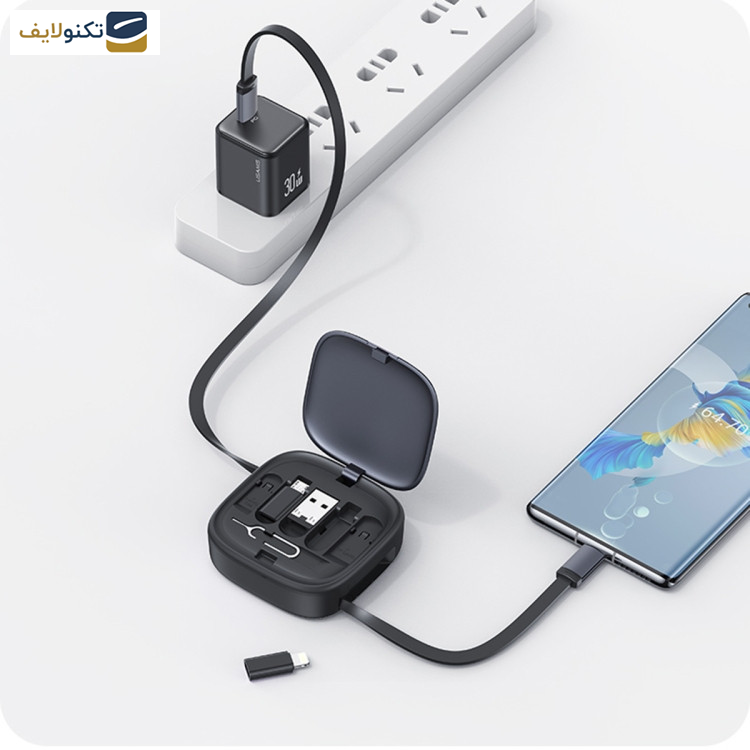 کابل تبدیل usb-c به microUSB/ لایتنینگ / usb-c یوسمز مدل sj650 طول 1 متر کابل تبدیل usb-c به microUSB/ لایتنینگ / usb-c یوسمز مدل sj650 طول 1 متر