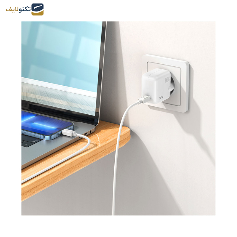 شارژر دیواری 30 وات هوکو مدل C112A PD به همراه کابل تبدیل لایتنینگ شارژر دیواری 30 وات هوکو مدل C112A PD به همراه کابل تبدیل لایتنینگ