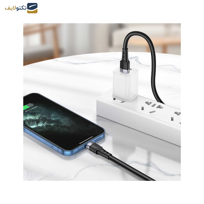 کابل تبدیل USB به لایتنینگ بروفون مدل BU35 طول 1.2 متر کابل تبدیل USB به لایتنینگ بروفون مدل BU35 طول 1.2 متر