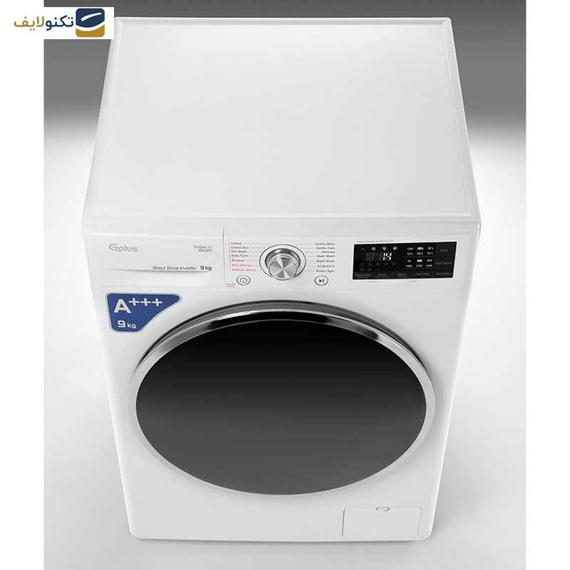 ماشین لباسشویی جی پلاس مدل GWM-P99W ظرفیت 9 کیلوگرم ماشین لباسشویی جی پلاس مدل GWM-P99W ظرفیت 9 کیلوگرم
